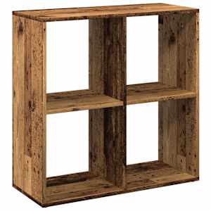 Knihovna/dělící stěna old wood 69,5x29x69,5 cm kompozitní dřevo - obrázek 7