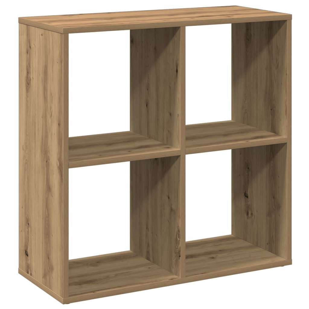 vidaXL Knihovna/dělící stěna dub artisan 69,5x29x69,5 cm kompozit