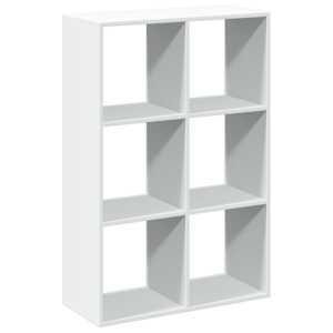 vidaXL ruumijagaja/raamatukapp, valge, 69,5x29x69,5 cm, tehispuit