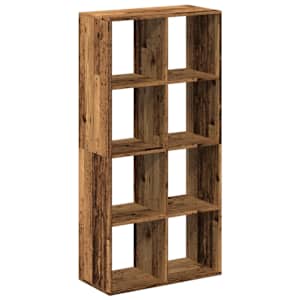 vidaXL ruumijagaja/raamatukapp, vana puit, 69,5x29x137,5 cm, tehispuit