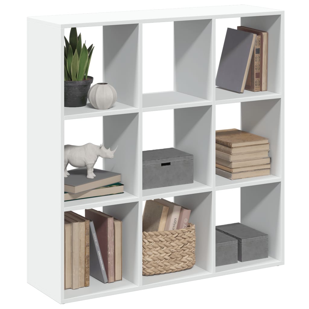 vidaXL Raumteiler-Bücherregal Weiß 102x29x103,5 cm Holzwerkstoff