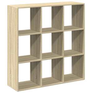 vidaXL ruumijagaja/raamatukapp, Sonoma tamm 102x29x103,5 cm tehispuit