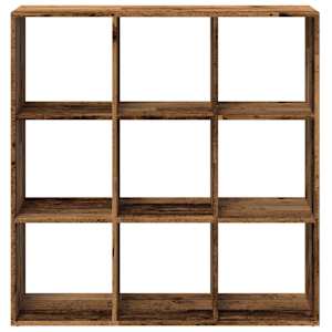 Knihovna/dělící stěna old wood 102x29x103,5 cm kompozitní dřevo - obrázek 5