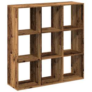 Knihovna/dělící stěna old wood 102x29x103,5 cm kompozitní dřevo - obrázek 6
