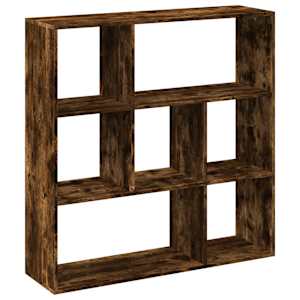 Knihovna/dělící stěna kouřový dub 102x29x103,5 cm kompozit - obrázek 2
