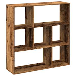 Knihovna/dělící stěna old wood 102x29x103,5 cm kompozitní dřevo - obrázek 2