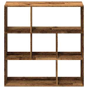 Knihovna/dělící stěna old wood 102x29x103,5 cm kompozitní dřevo - obrázek 5