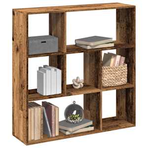 Knihovna/dělící stěna old wood 102x29x103,5 cm kompozitní dřevo - obrázek 1