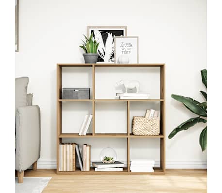 vidaXL Bibliotecă/separator, stejar artizanal, 102x29x103,5 cm, lemn