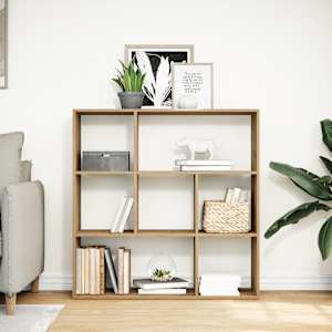 vidaXL Bibliotecă/separator, stejar artizanal, 102x29x103,5 cm, lemn