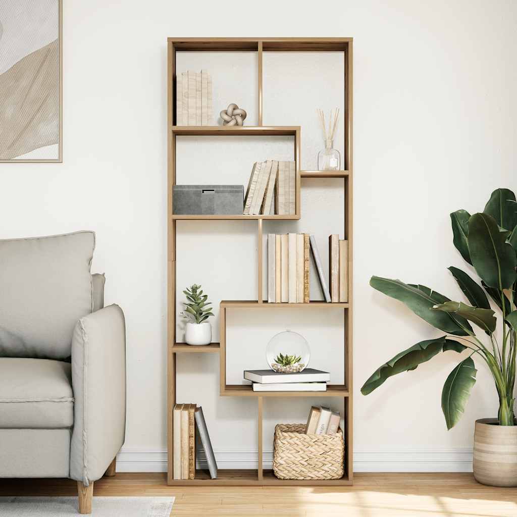 vidaXL Bibliotecă/separator cameră stejar artizanal 67x25x161,5cm lemn