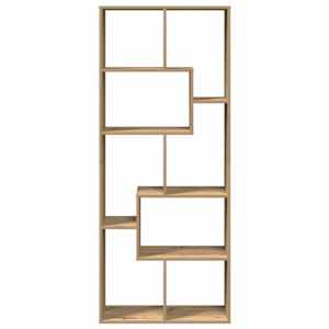 Knihovna/dělící stěna dub artisan 67x25x161,5 cm kompozit - obrázek 5