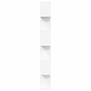 Knihovna/dělící stěna 6patrová bílá 70x24x193 cm kompozit - obrázek 6