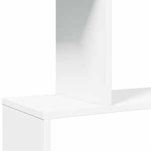 Knihovna/dělící stěna 6patrová bílá 70x24x193 cm kompozit - obrázek 9