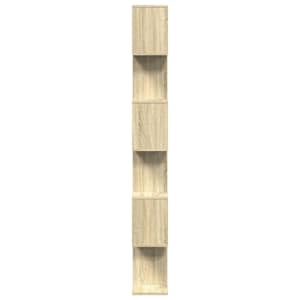 Knihovna/dělící stěna 6patrová dub sonoma 70x24x193 cm kompozit - obrázek 6