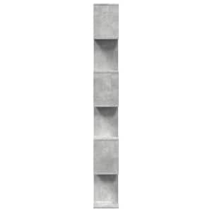Knihovna/dělící stěna 6patrová betonově šedá 70x24x193 cm - obrázek 6
