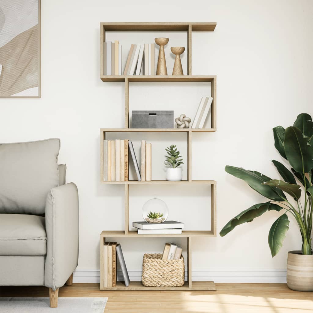 vidaXL Bibliotecă/separator 5 niveluri stejar sonoma 70x24x161 cm lemn