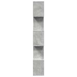 Knihovna/dělící stěna 5patrová betonově šedá 70 x 24 x 161 cm - obrázek 7