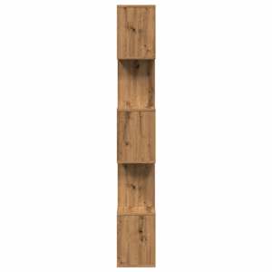 Knihovna/dělící stěna 5patrová dub artisan 70x24x161cm kompozit - obrázek 6