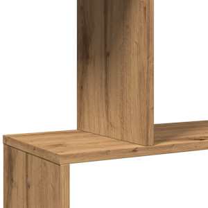 Knihovna/dělící stěna 5patrová dub artisan 70x24x161cm kompozit - obrázek 9
