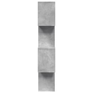 Knihovna/dělící stěna 4patrová betonově šedá 70x24x129 cm - obrázek 6