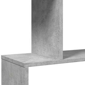 Knihovna/dělící stěna 4patrová betonově šedá 70x24x129 cm - obrázek 9