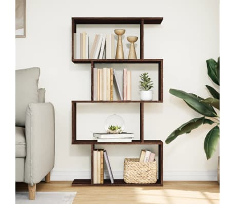 vidaXL Bibliotecă/separator 4 niveluri stejar maro 70x24x129cm lemn