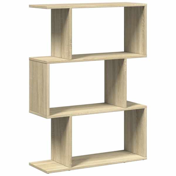 vidaXL ruumijagaja 3 korrust, Sonoma tamm, 70x24x97 cm, tehispuit