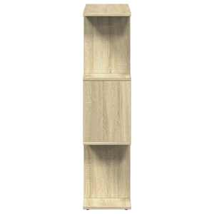 Knihovna/dělicí stěna 3patrová dub sonoma 70x24x97 cm kompozit - obrázek 6