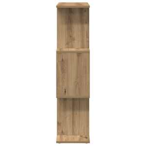 Knihovna/dělicí stěna 3patrová dub artisan 70x24x97 cm kompozit - obrázek 6
