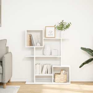 vidaXL Bibliotecă/separator cameră alb 92x29x112 cm lemn prelucrat