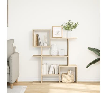 vidaXL Rozdeľovacia knižnica dub sonoma 92x29x112 cm kompozitn&eacute; drevo