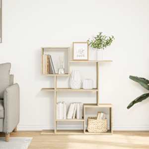 vidaXL Rozdeľovacia knižnica dub sonoma 92x29x112 cm kompozitn&eacute; drevo