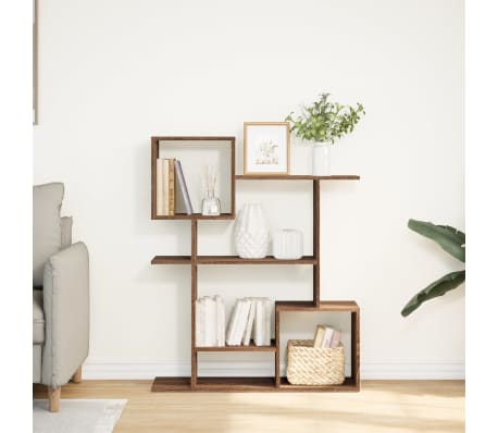 vidaXL telpas sadalītājs, grāmatu plaukts, ozolkoka, 92x29x112 cm