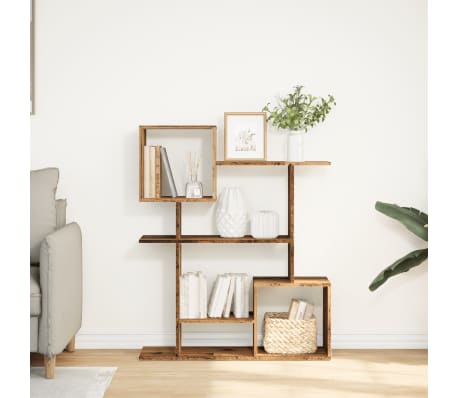 vidaXL Bibliotecă/separator cameră lemn vechi 92x29x112 cm lemn