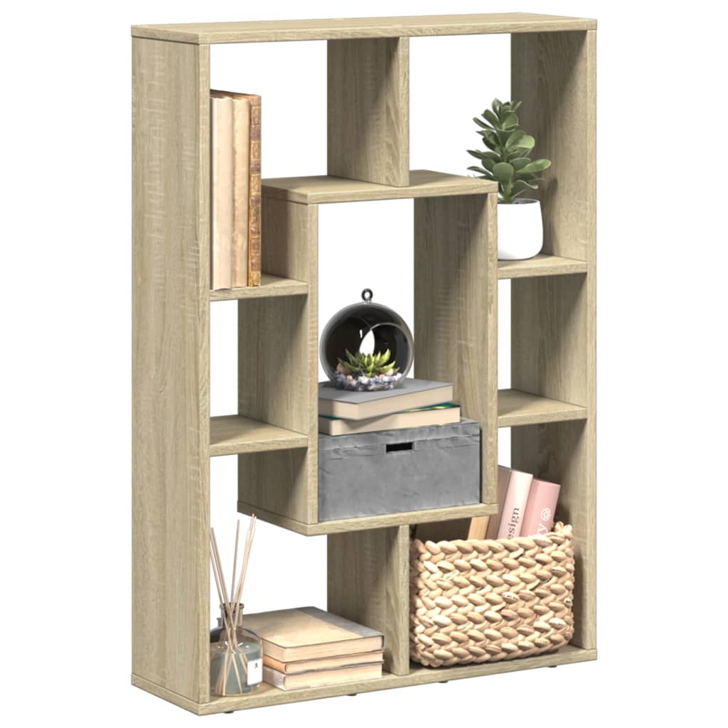 vidaXL Bücherregal Sonoma-Eiche 63x20x90 cm Holzwerkstoff