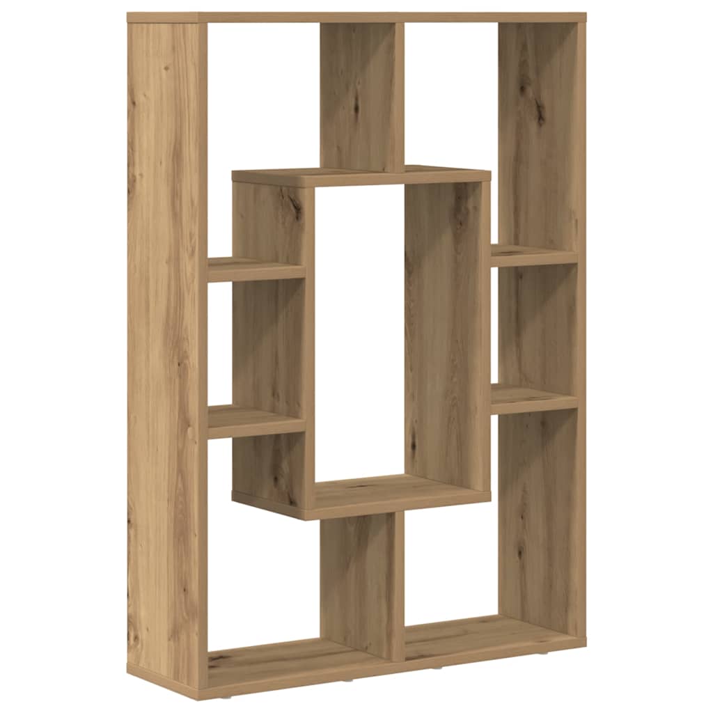 vidaXL Knihovna dub artisan 63 x 20 x 90 cm kompozitní dřevo