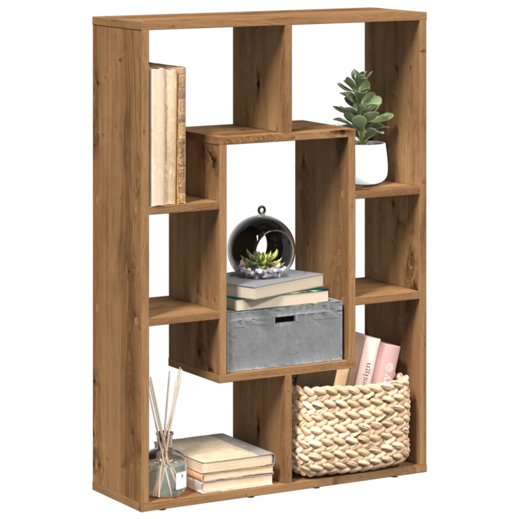 vidaXL Bücherregal Artisan-Eiche 63x20x90 cm Holzwerkstoff