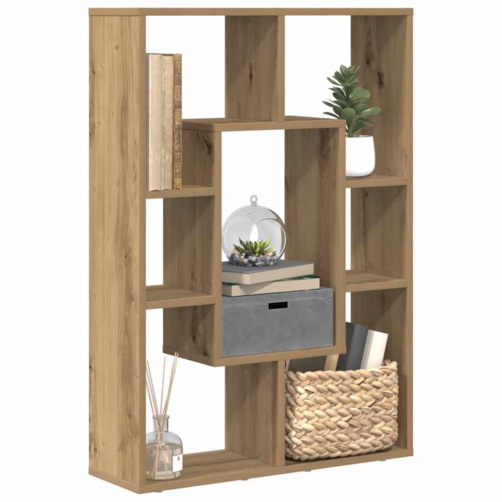 vidaXL Bibliotecă, stejar artizanal, 63x20x90 cm, lemn prelucrat