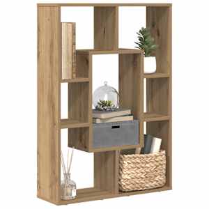 Knihovna dub artisan 63 x 20 x 90 cm kompozitní dřevo