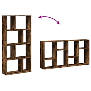 Knihovna kouřový dub 60 x 20 x 120,5 cm kompozitní dřevo - obrázek 8