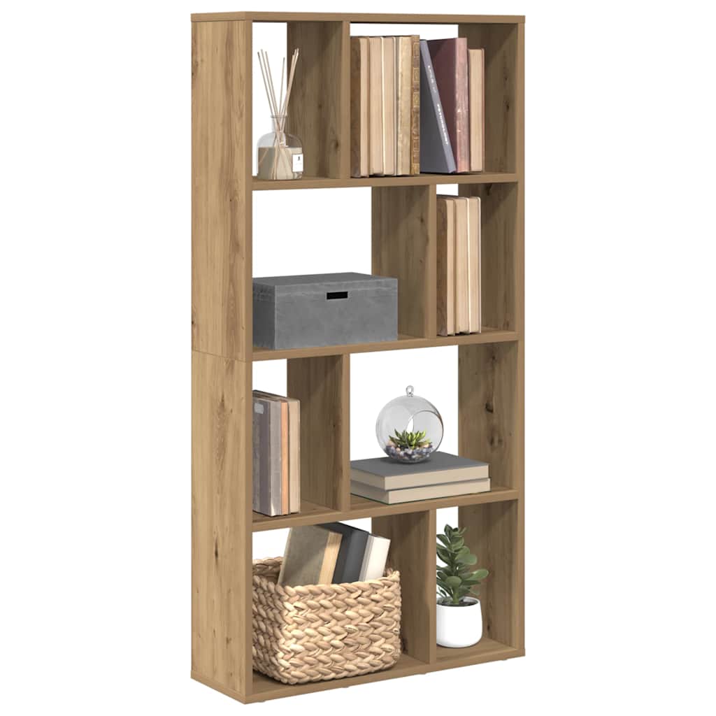 vidaXL Bücherregal Artisan-Eiche 60x20x120 cm Holzwerkstoff