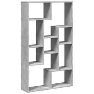 Knihovna betonově šedá 72 x 20 x 120,5 cm kompozitní dřevo - obrázek 7