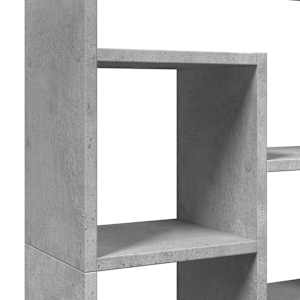 Knihovna betonově šedá 72 x 20 x 120,5 cm kompozitní dřevo - obrázek 9