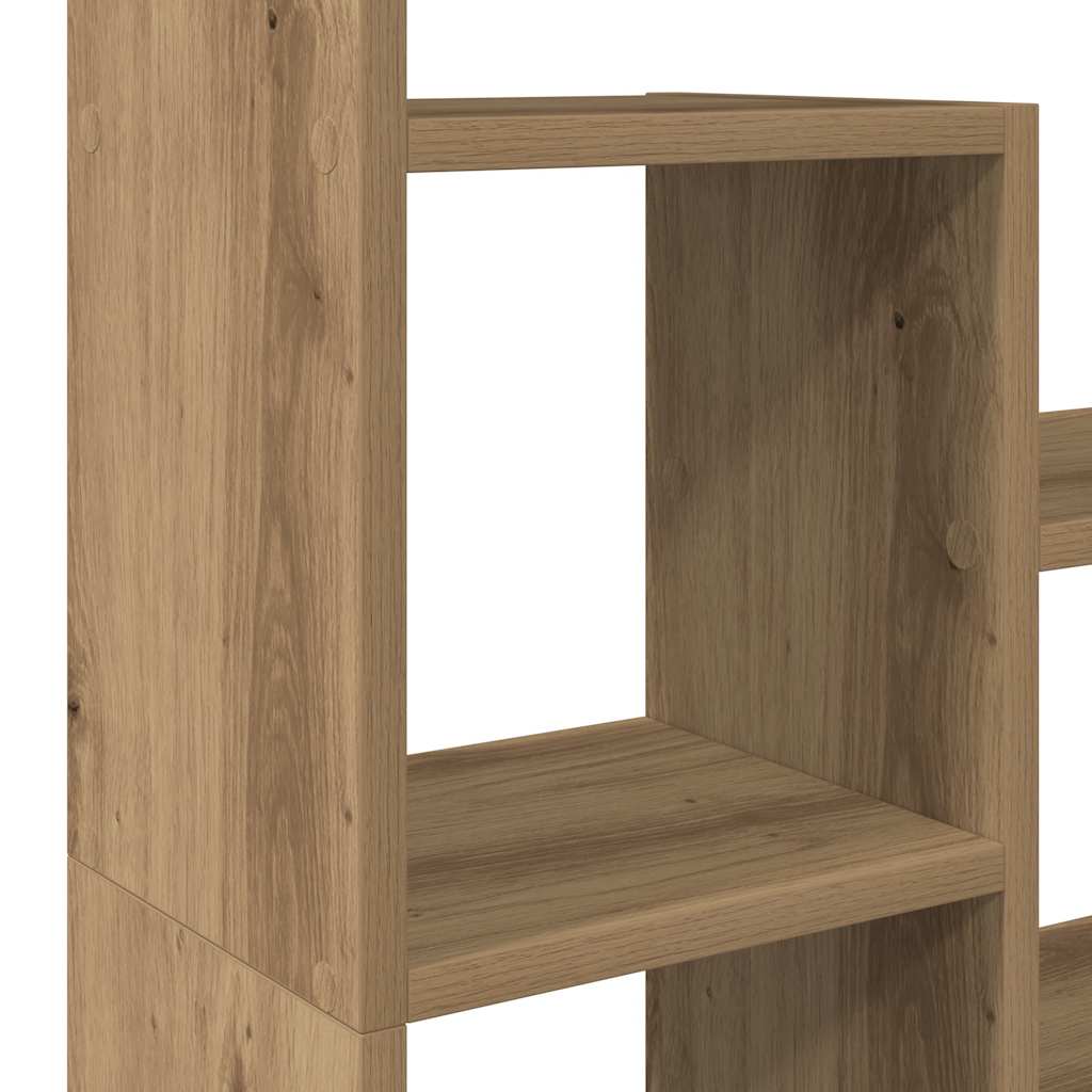vidaXL Libreria 5 Ripiani Rovere Artigianale 70x24x161 cm Truciolato, libreria, Mobile Porta Libri, scaffale portaoggetti, Porta Libri