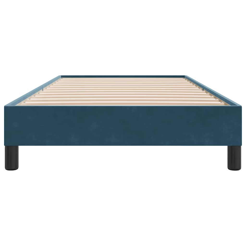 vidaXL Bedframe zonder matras 90x210 cm fluweel donkerblauw blauw, foto 4