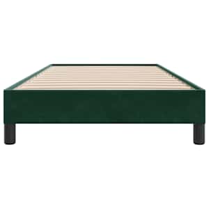 Rám postele bez matrace tmavě zelená 100x210 cm samet - obrázek 5