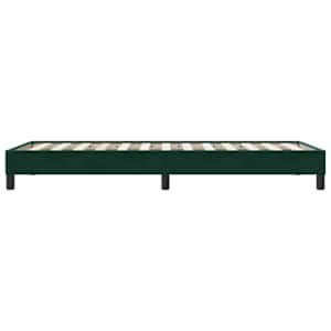 Rám postele bez matrace tmavě zelená 100x210 cm samet - obrázek 6