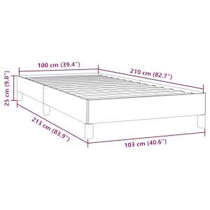 Rám postele bez matrace tmavě zelená 100x210 cm samet - obrázek 10