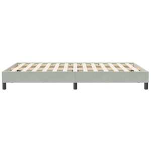 Rám postele bez matrace světle šedá 100x210 cm samet - obrázek 6